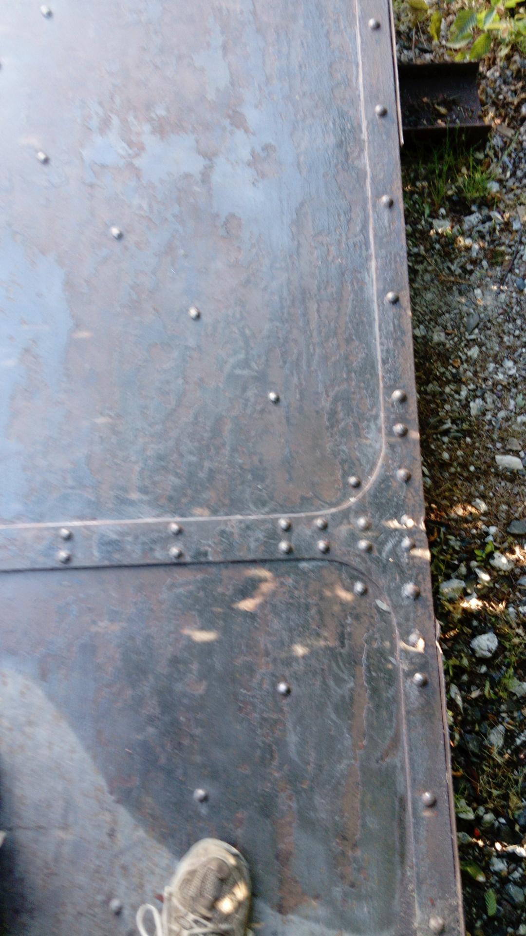 Detail porte acier